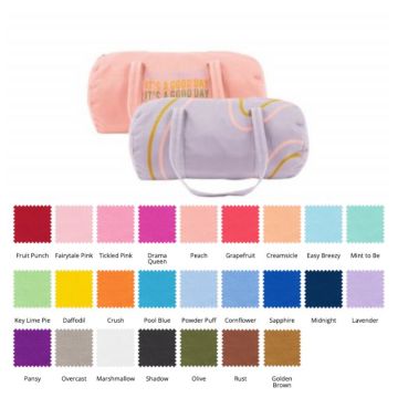 Colored Cotton Duffel